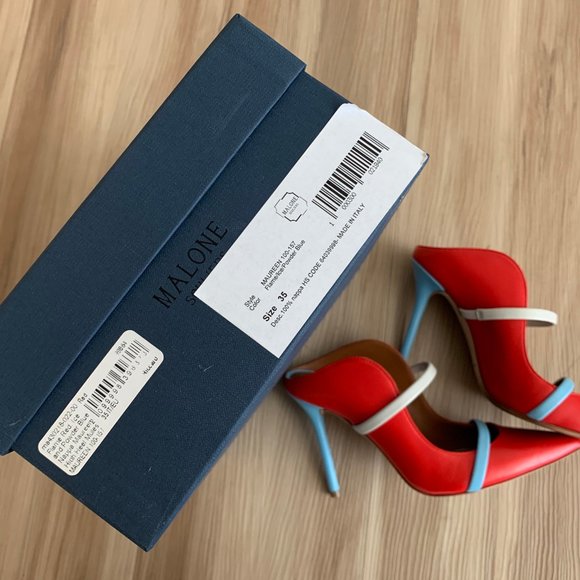 MALONE SOULIERS Flame Red, Ice, Blue high heels - Picture 2 of 5